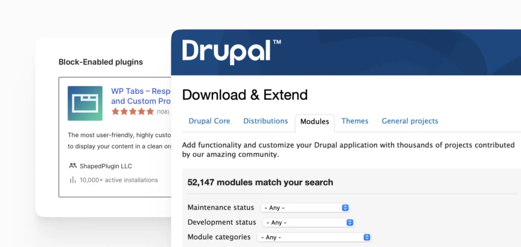 to wordpress or to drupal
