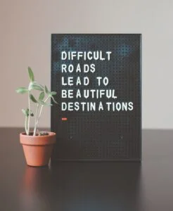 Difficult Roads Lead To Beautiful Destinations